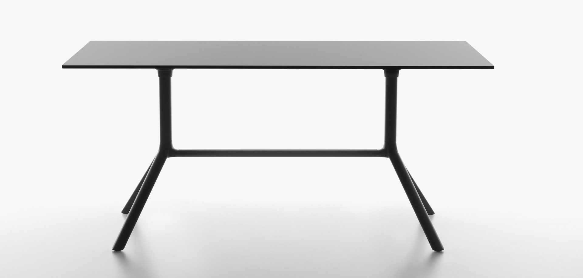 Plank - MIURA table rectangular table top, 73 cm high, black