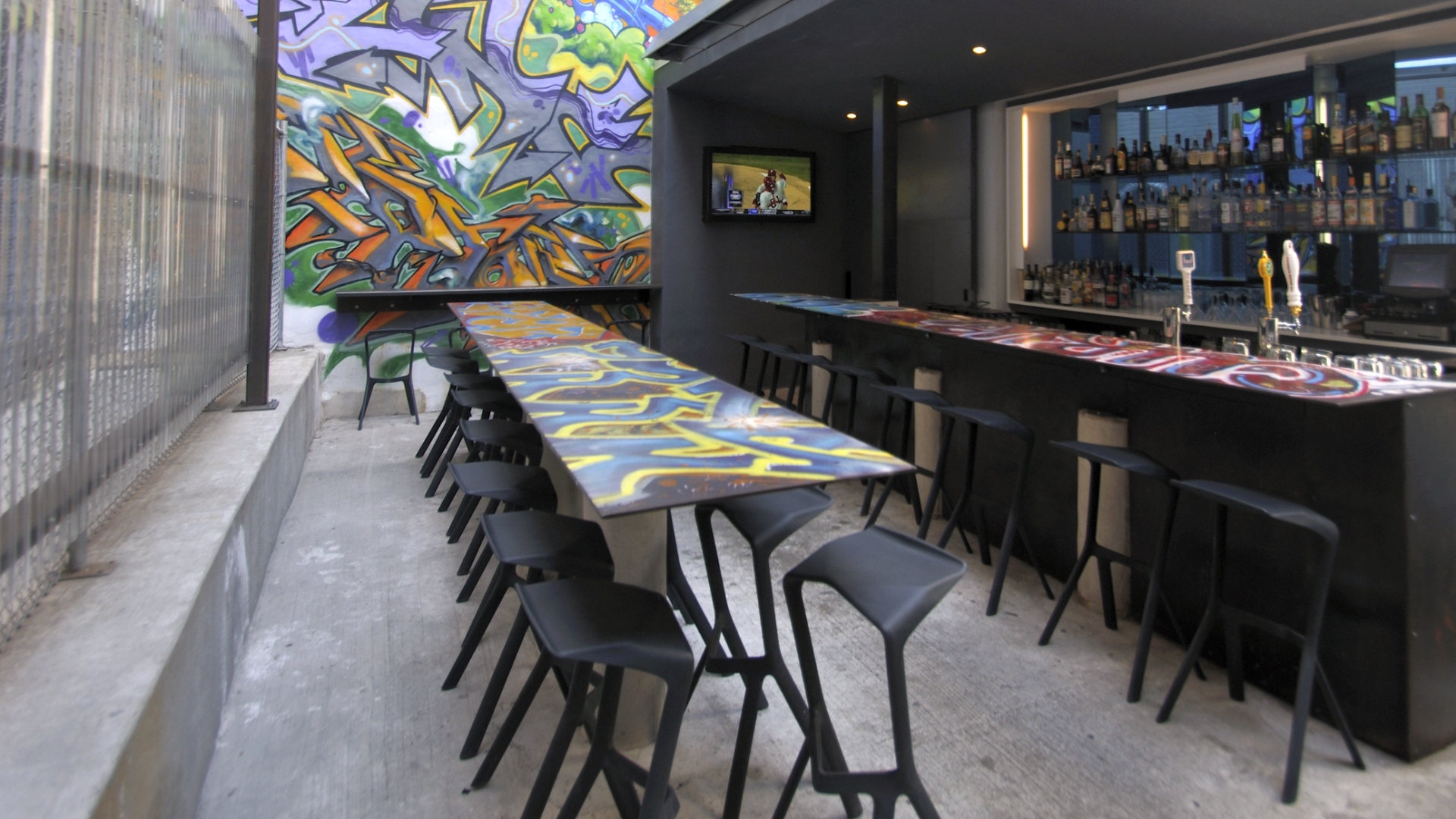 Sampan Graffiti Bar – Bernhardt | Design + PLANK