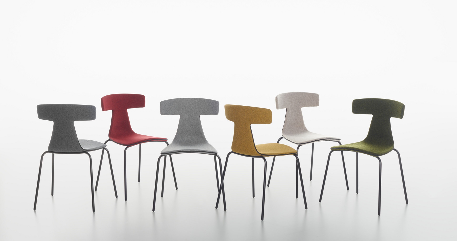 REMO, upholstered chair, stackable, indoor, living, office, konstantin grcic